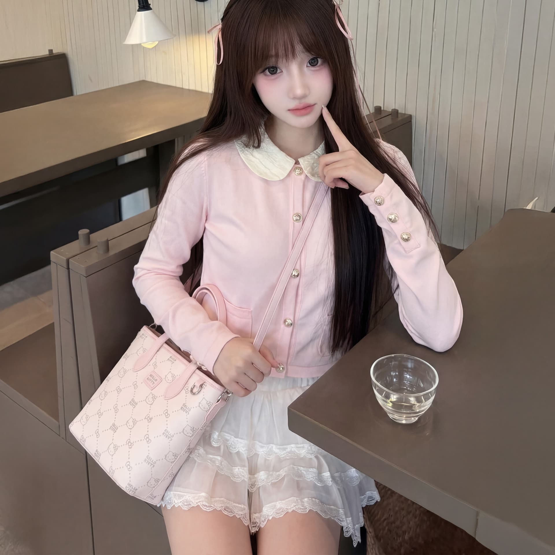 Сумка Санрио ПУ (полиуретан) Сумка Women's White Розовый - изображение 5