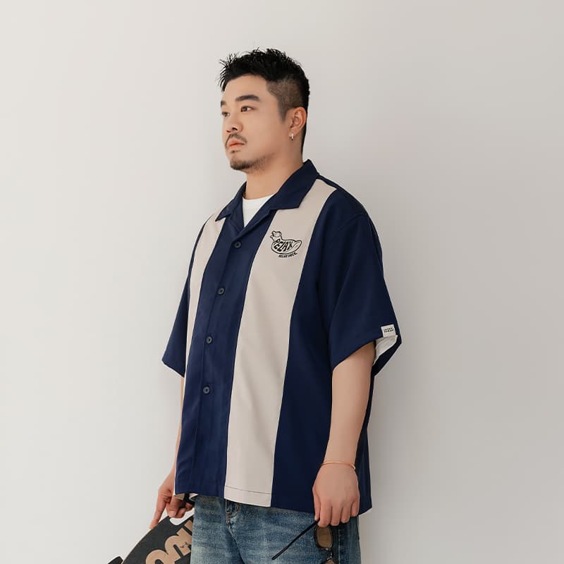 Рубашка WAYNEXZAVIER Blue Men's Shirts WAYNEXZAVIER Синий Мужские Рубашки - изображение 4