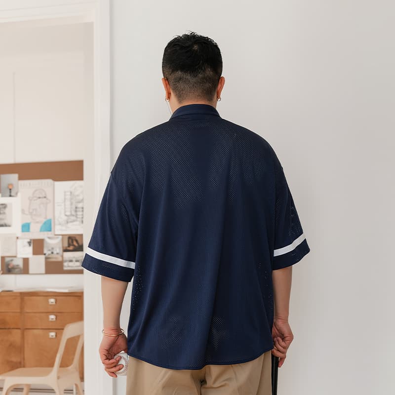 Рубашка WAYNEXZAVIER Blue Men's Shirts WAYNEXZAVIER Синий Мужские Рубашки - изображение 5