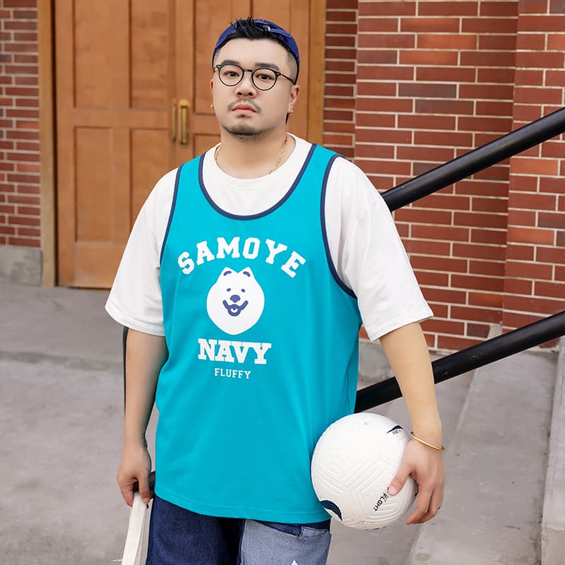 Майка WAYNEXZAVIER Blue Men's Tank Tops - изображение 8