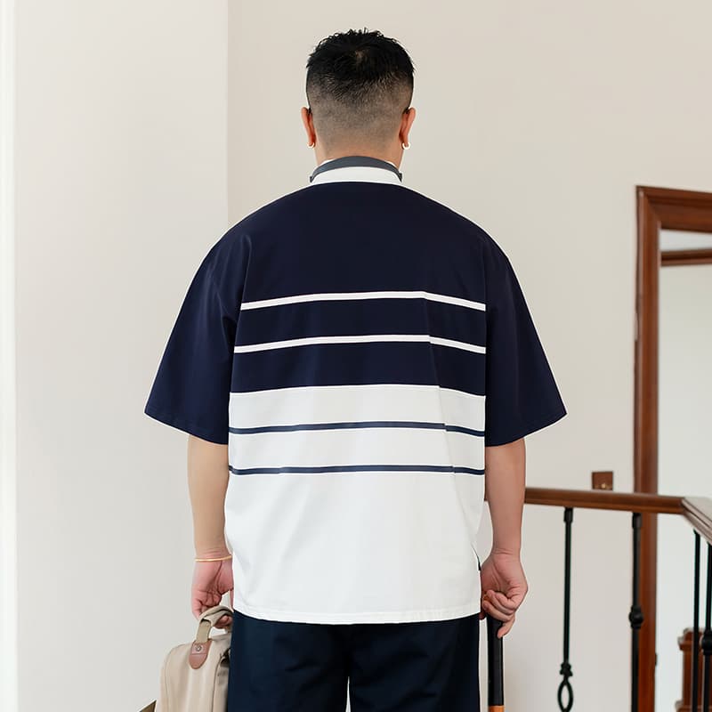 Поло WAYNEXZAVIER Blue Men's Polo - изображение 4