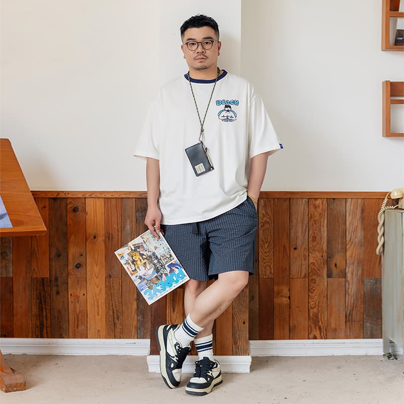 Шорты WAYNEXZAVIER Blue Men's Casual Shorts WAYNEXZAVIER Синий Мужские Повседневные Шорты - изображение 7