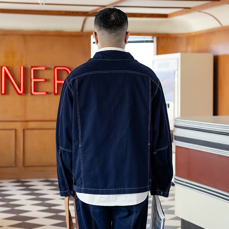 Куртка WAYNEXZAVIER Blue Men's Jackets WAYNEXZAVIER Синий Мужские Куртки - изображение 4