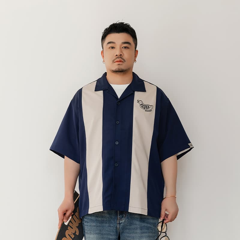 Рубашка WAYNEXZAVIER Blue Men's Shirts WAYNEXZAVIER Синий Мужские Рубашки - изображение 3