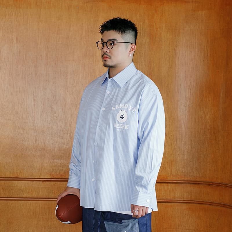 Рубашка WAYNEXZAVIER Blue Men's Shirts WAYNEXZAVIER Синий Мужские Рубашки - изображение 4