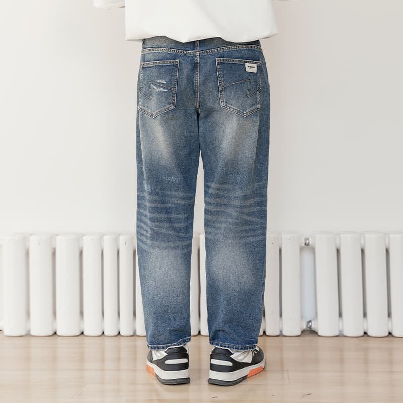Штаны WAYNEXZAVIER Blue Men's Jeans WAYNEXZAVIER Синий Мужской Джинсы - изображение 7