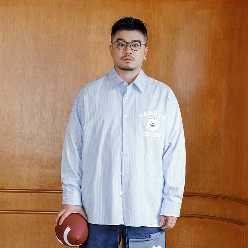Рубашка WAYNEXZAVIER Blue Men's Shirts WAYNEXZAVIER Синий Мужские Рубашки - изображение 3