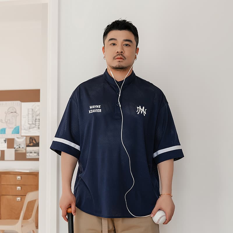 Рубашка WAYNEXZAVIER Blue Men's Shirts WAYNEXZAVIER Синий Мужские Рубашки - изображение 3