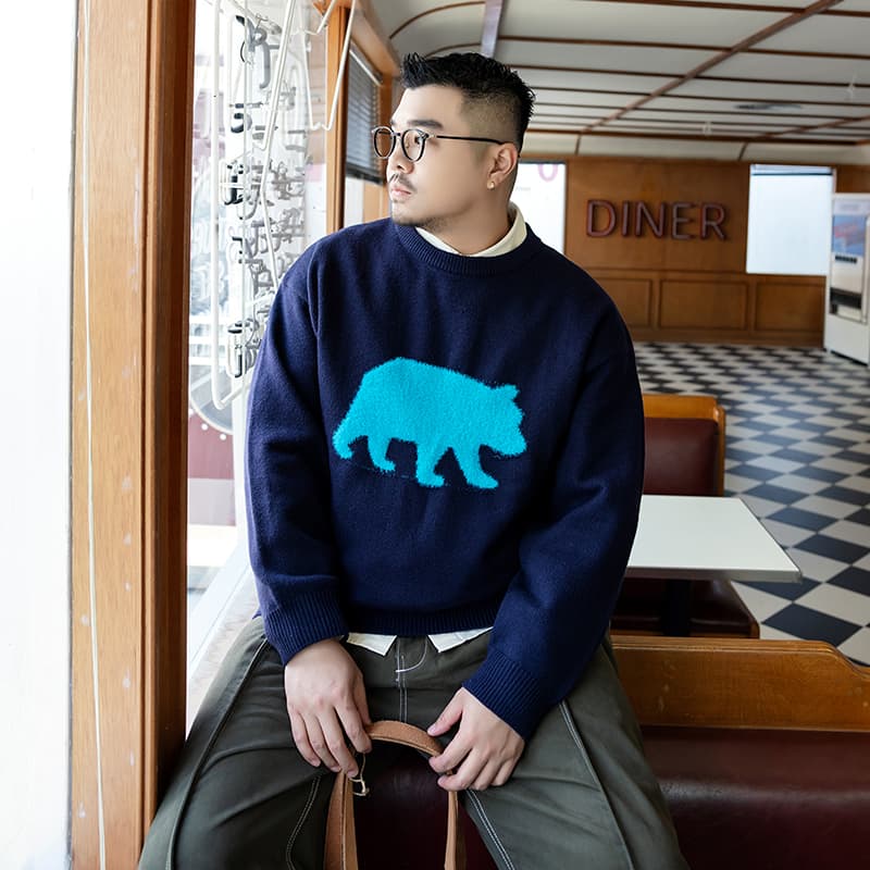 Кофта WAYNEXZAVIER Синий Мужской Свитеры - изображение 8