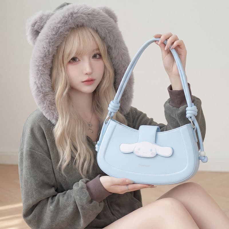 Мини-сумка Sanrio PU (полиуретан) Сумка через плечо Стандартная Женская Синяя - изображение 4