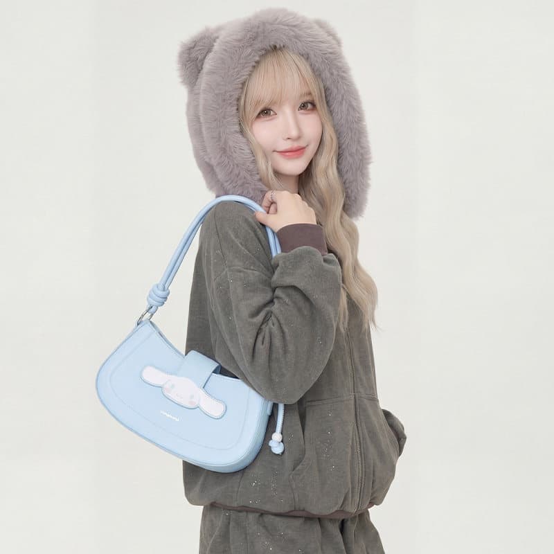 Мини-сумка Sanrio PU (полиуретан) Сумка через плечо Стандартная Женская Синяя - изображение 2