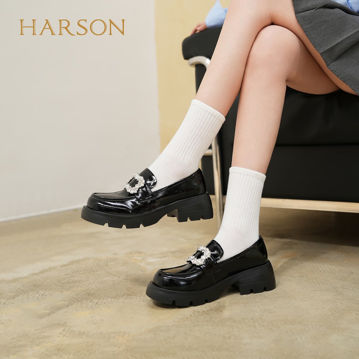 Лоферы HARSON Лоферы Black Women's - изображение 4