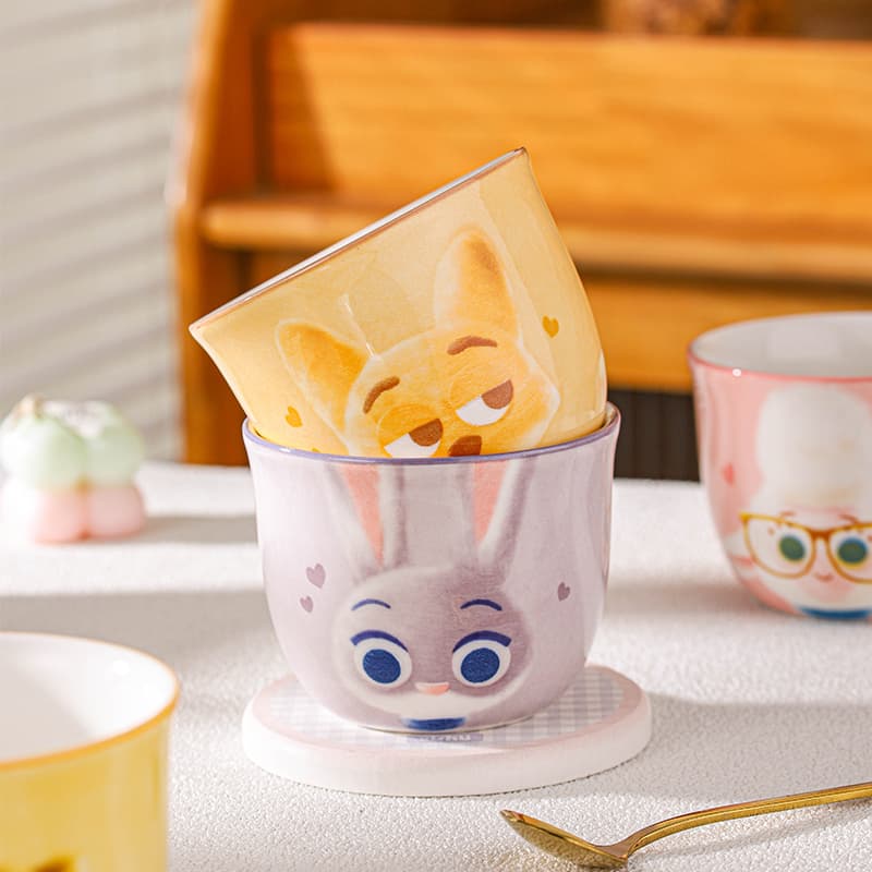 Disney Zootopia 2 Collection Newbie Подстаканник Керамика Подстаканник Хорошо Выглядящая Офисная Чашка для Воды Желтый - изображение 2