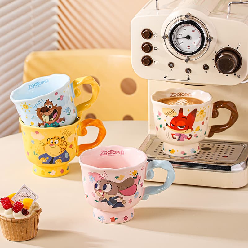 Disney Zootopia 2 Collection Керамическая чашка для кофе хорошая внешняя сторона подходящая пара чашек объем 350 мл - изображение 2