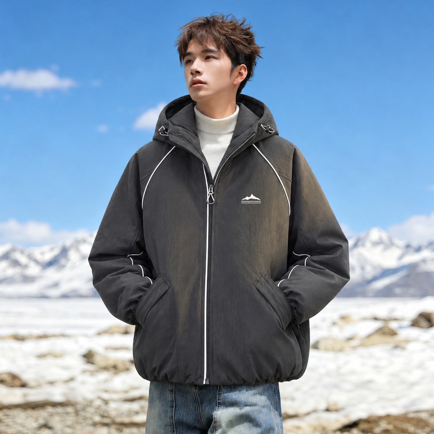 Зимняя куртка SNOW FLYING Winter Battle Collection Пуховик Мужской - изображение 4