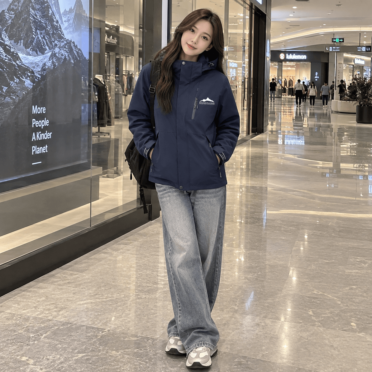 Демисезонная куртка SNOW FLYING Коллекция Ветер и Снег Горный Многофункциональный Поход Трейл Бег Тепловой Водоотталкивающий Ветрозащитный - изображение 5