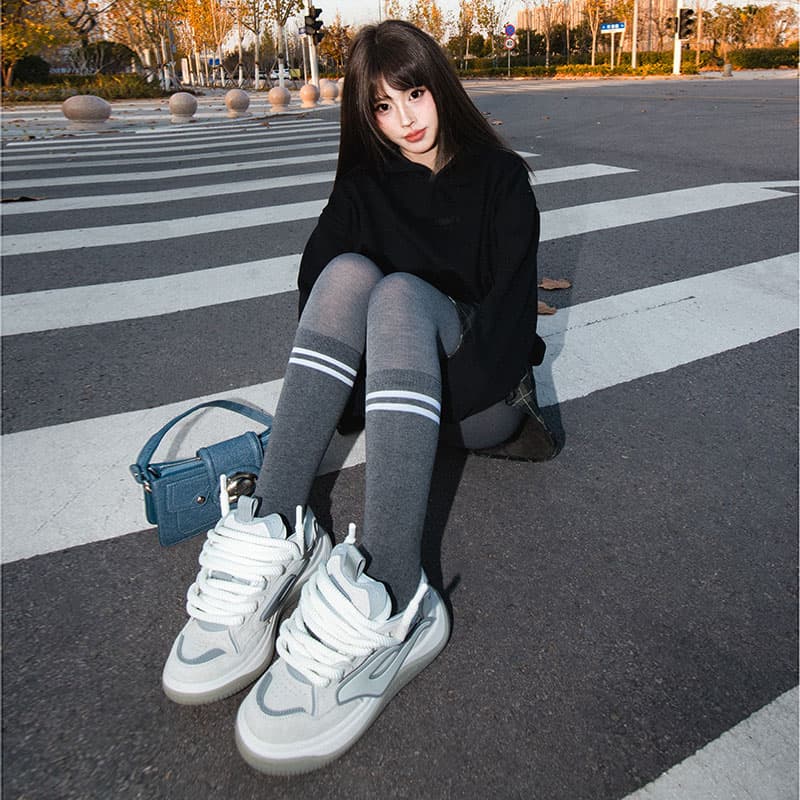 Кроссовки DAISY FELLOWES Rocket 001 White Grey - изображение 11