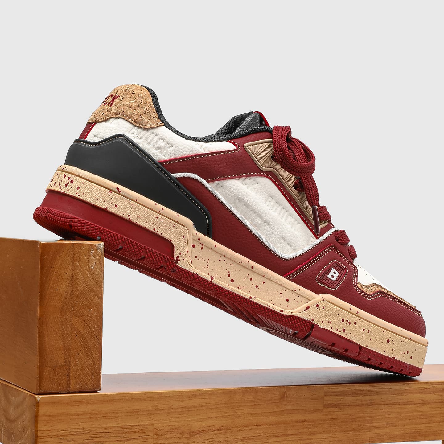 Кроссовки B.DUCK Galloping Horse Welcome Spring Collection TRAINER Принт Пара Уличный стиль Увеличение Высоты Низкий Топ - изображение 4