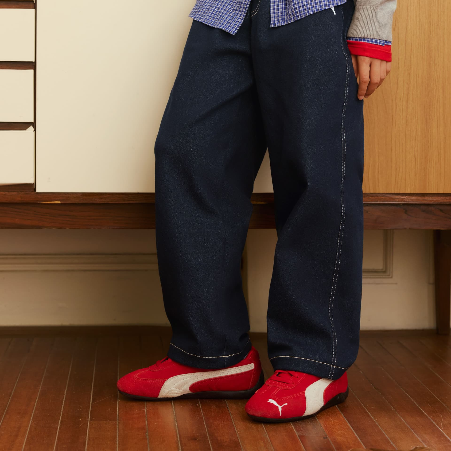 PUMA Темно-синий деним 88301 Kids Джинсы - изображение 3