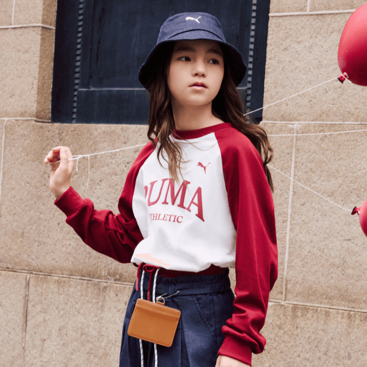 PUMA Толстовка Forever Бургунди Детское - изображение 3