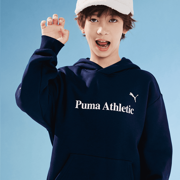 PUMA Темно-синий 80802 Детские Толстовки - изображение 2