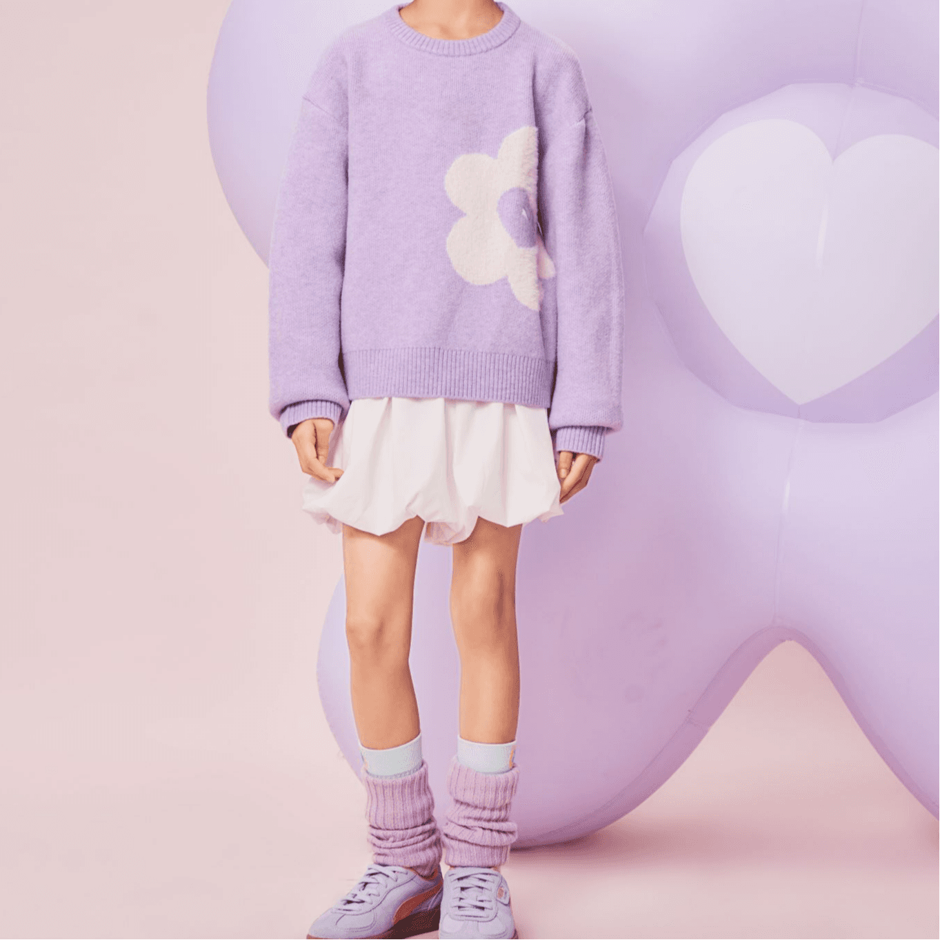 PUMA Свитер Sportstyle Dream Фиолетовый Детский - изображение 5