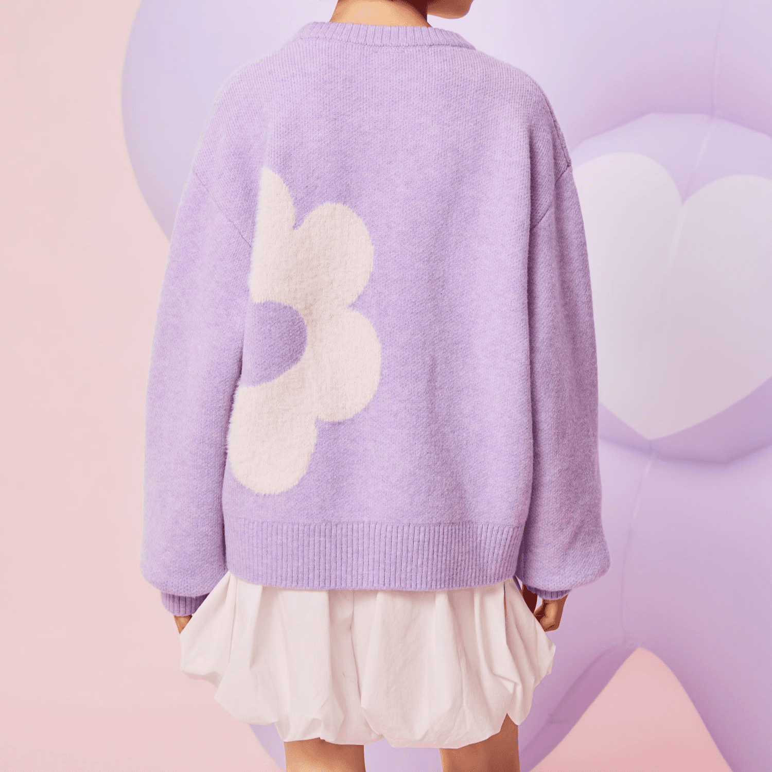 PUMA Свитер Sportstyle Dream Фиолетовый Детский - изображение 4