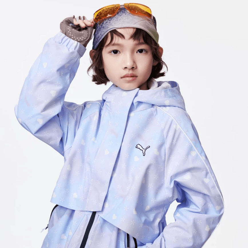 PUMA Фиолетовый Цветочный Тон Kids Tops - изображение 4