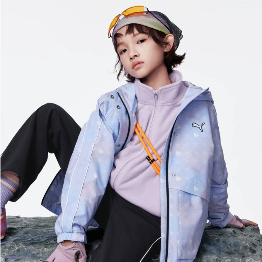 PUMA Фиолетовый Цветочный Тон Kids Tops - изображение 3
