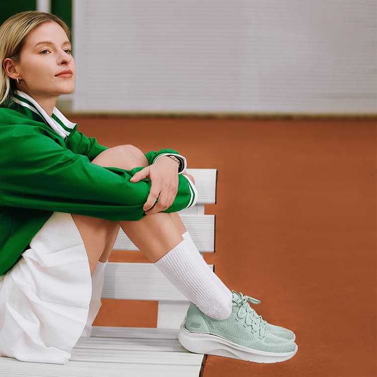 Кроссовки Skechers BOBS Sport Вспышка STEP Обувь Низкий Верх Повседневная Обувь Женская Мятно-Зеленая - изображение 8