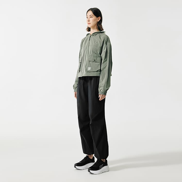 Штаны Skechers Летние Повседневные Штаны Женские Углеродно-Черные - изображение 4