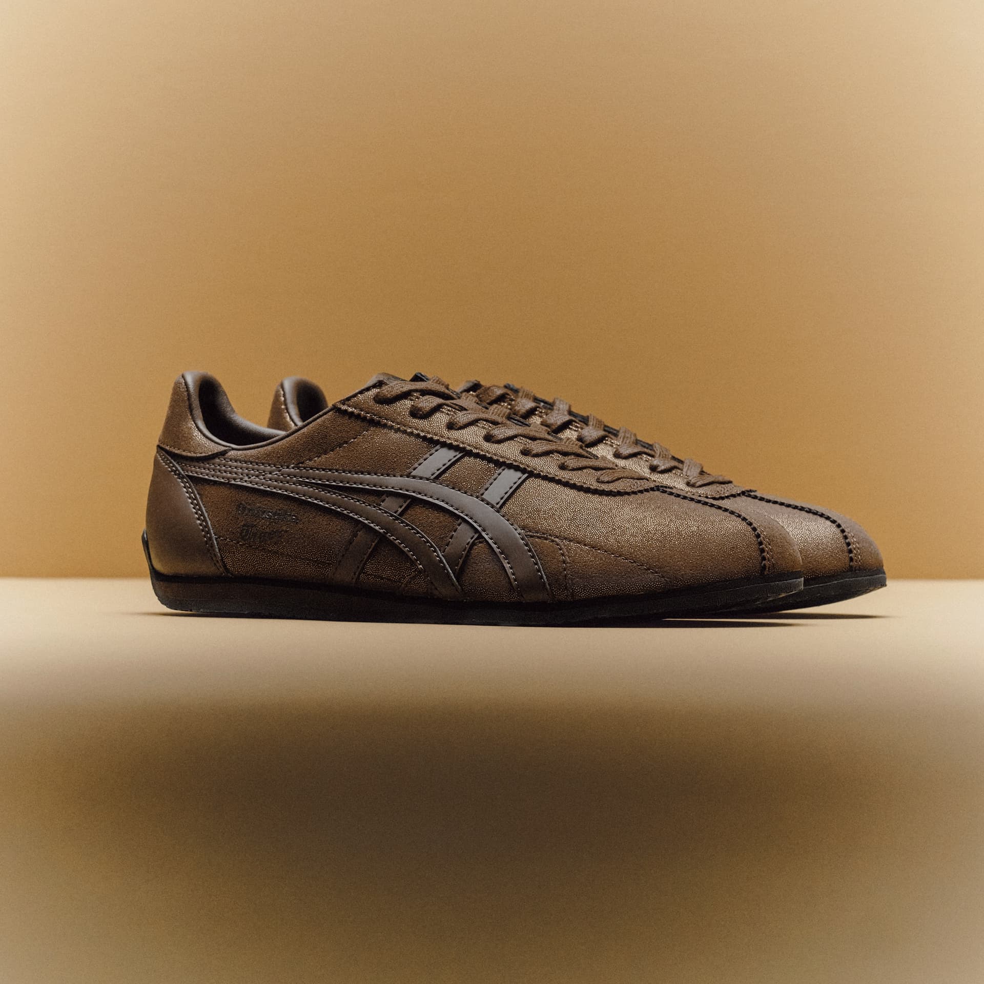 Кроссовки Onitsuka Tiger Runspark Повседневная обувь Low Топ Темно-кофейный Унисекс - изображение 8