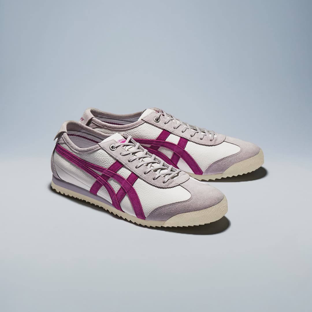Кроссовки Onitsuka Tiger MEXICO 66 SD VIN Повседневная обувь Унисекс Бежевый Фиолетовый - изображение 8