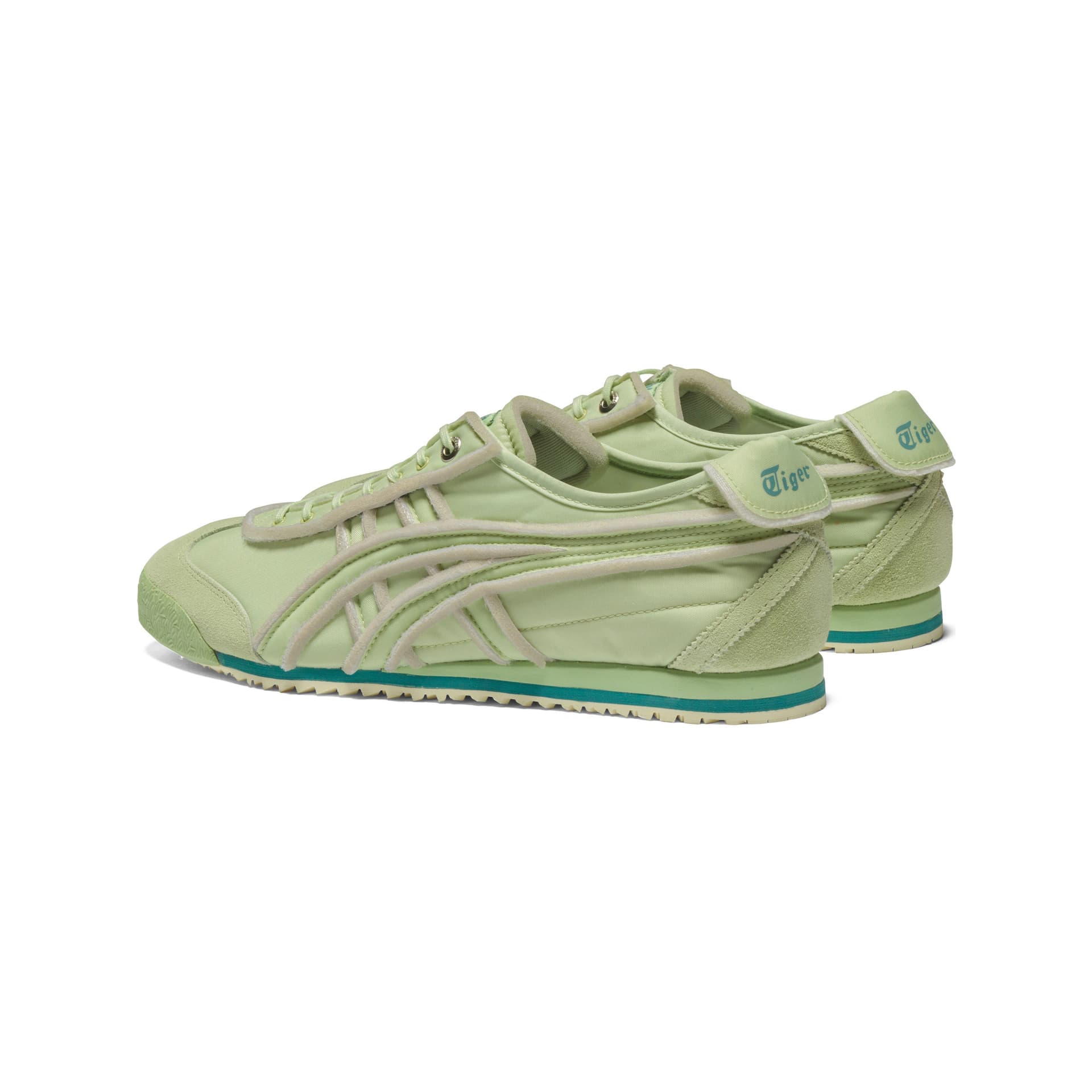 Кроссовки Onitsuka Tiger MEXICO 66 Противоскользящая Устойчивая к истиранию Низкий Топ Повседневная Обувь Унисекс Зеленая - изображение 7