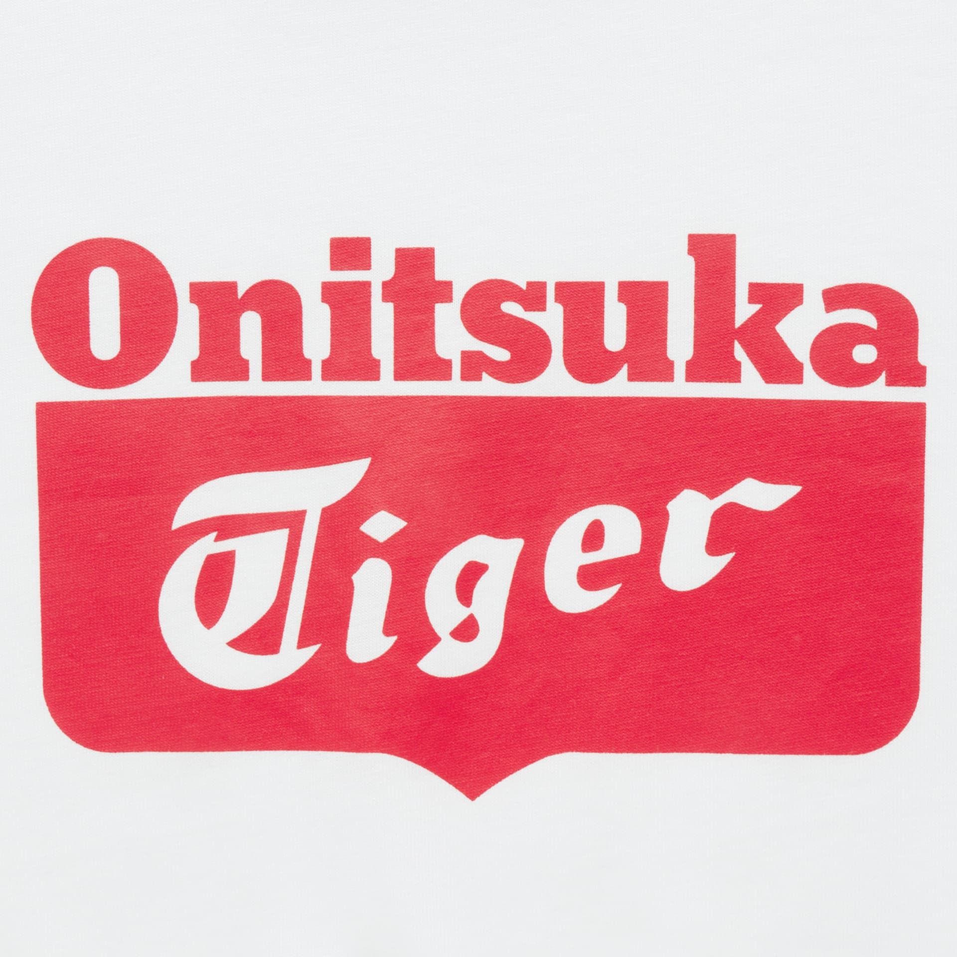 Футболка Onitsuka Tiger Логотип Футболка Короткий Рукав Т-Рубашка Унисекс Белая Красная - изображение 4