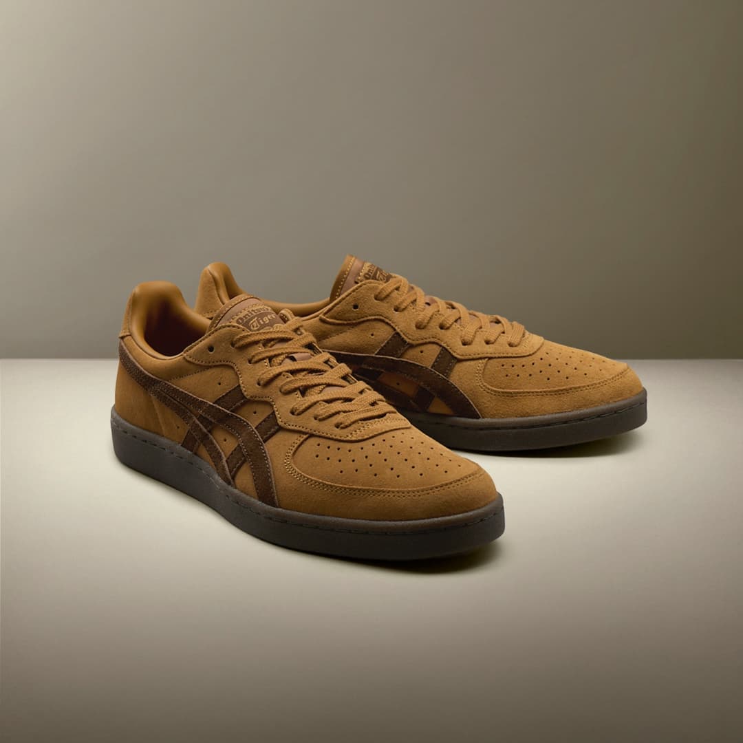Кроссовки Onitsuka Tiger GSM Кеды для скейтбординга Лоу-топы Коричневый Унисекс - изображение 8
