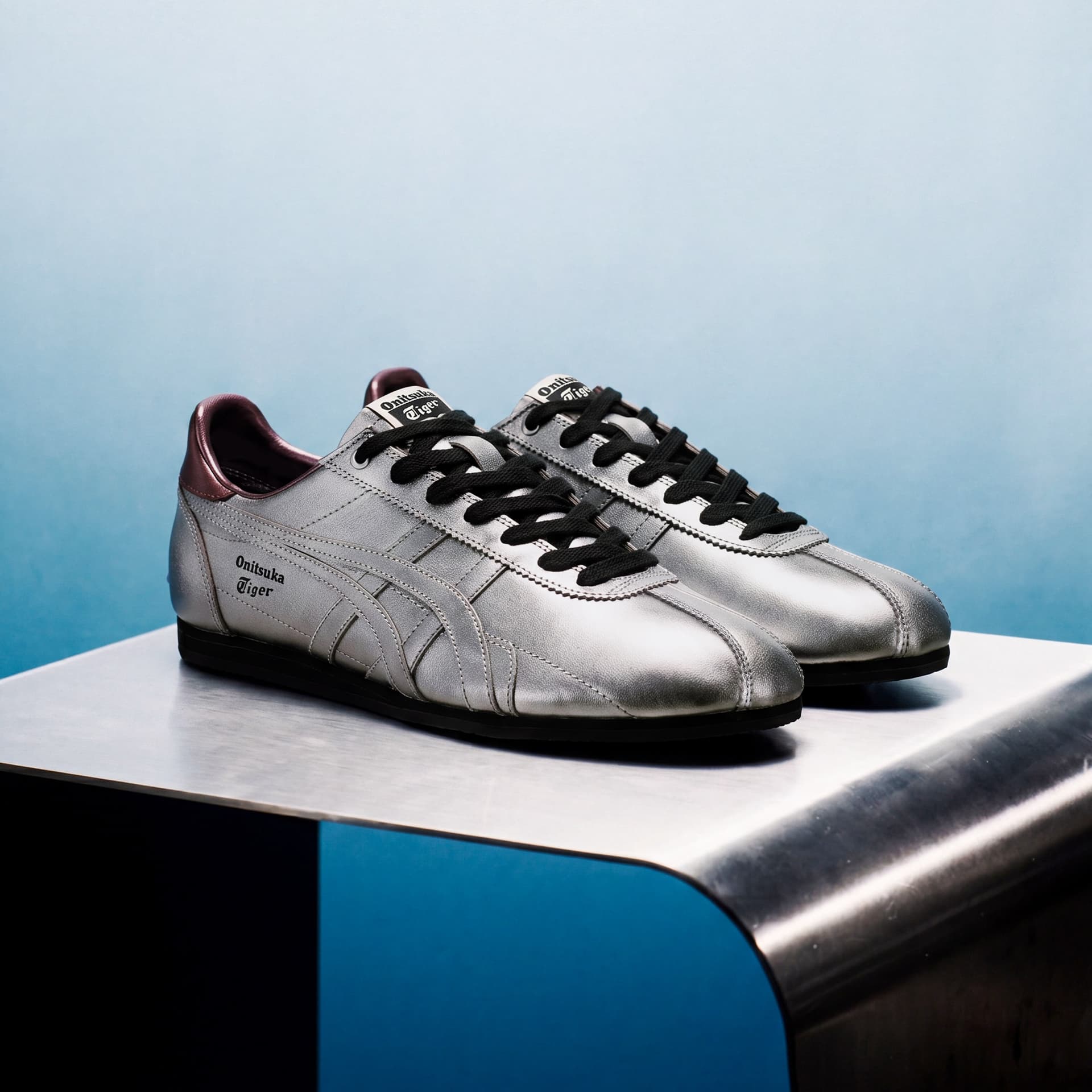 Кроссовки Onitsuka Tiger Runspark Повседневная обувь Low Топ Металлический серый Унисекс - изображение 8