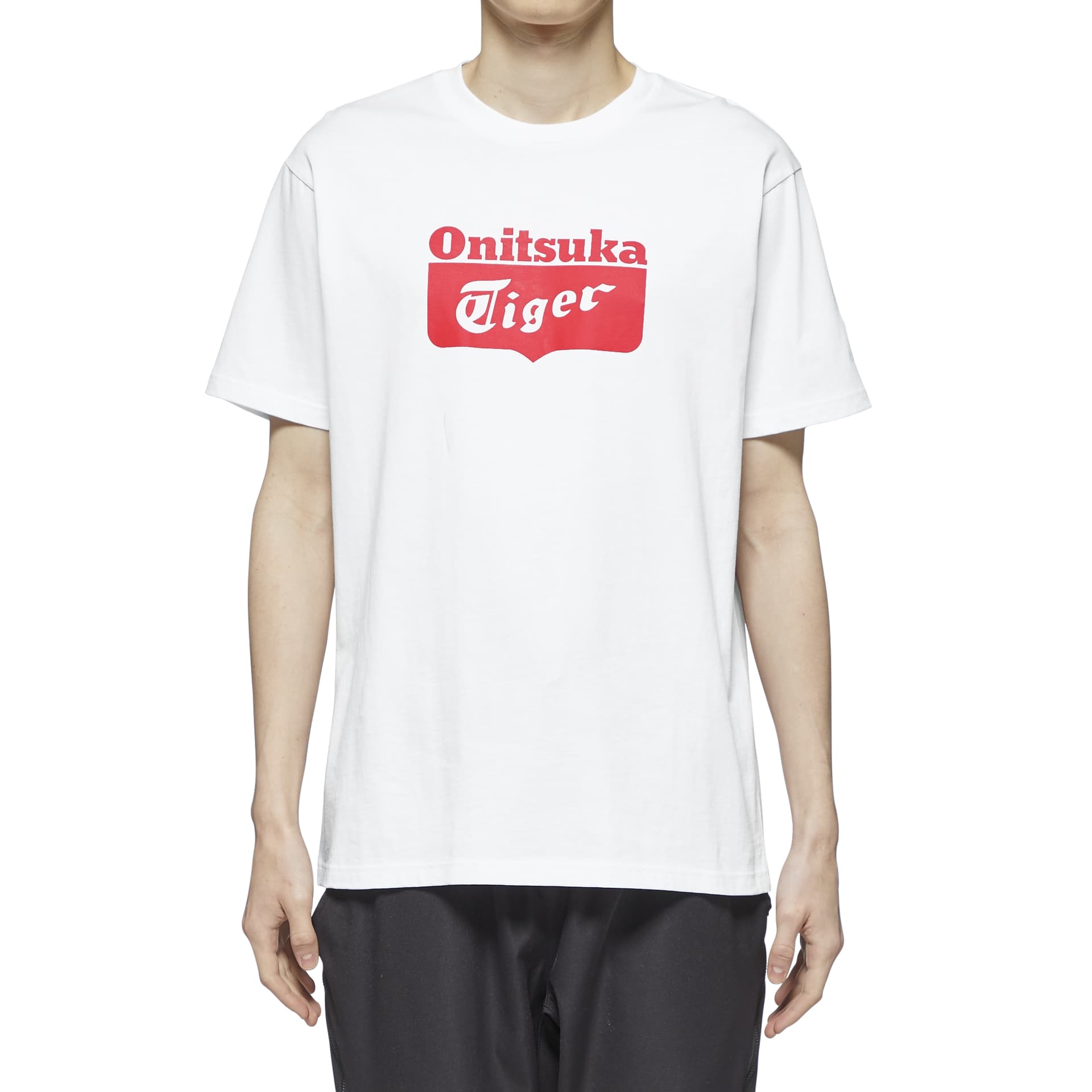 Футболка Onitsuka Tiger Логотип Футболка Короткий Рукав Т-Рубашка Унисекс Белая Красная - изображение 6