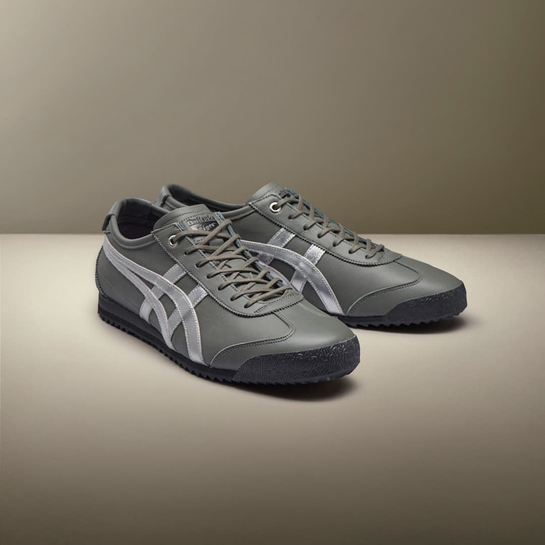 Кроссовки Onitsuka Tiger MEXICO 66 SD Повседневная обувь Низкий Топ Серый Серебряный Унисекс - изображение 8