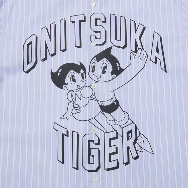 Рубашка Onitsuka Tiger x Astro Boy Длинный рукав Унисекс Светло-синий - изображение 4