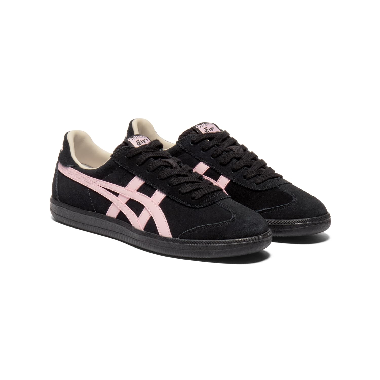 Кроссовки Onitsuka Tiger Tokuten Лоу-топы Кеды немецкой армии (GAT) Унисекс Черный розовый - изображение 7