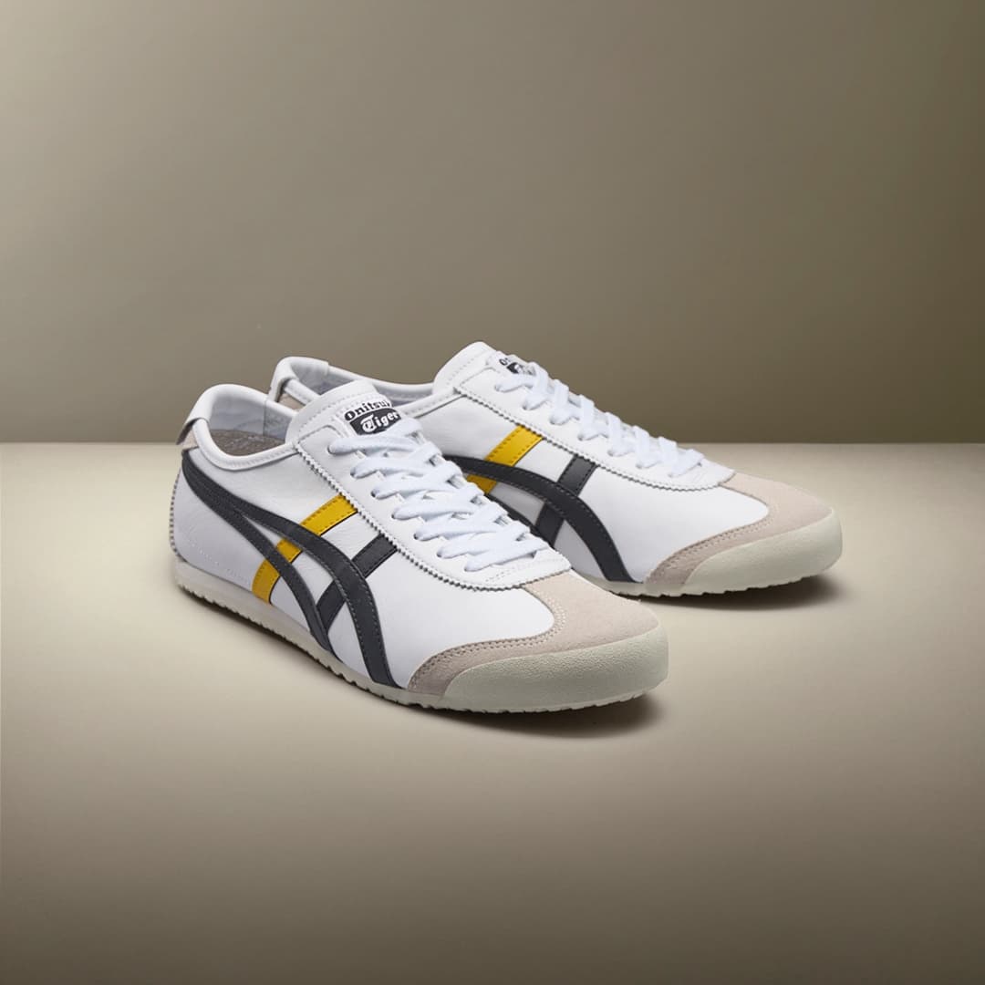 Кроссовки Onitsuka Tiger MEXICO 66 Повседневная обувь Низкий Топ Белый Черный Желтый Унисекс - изображение 8