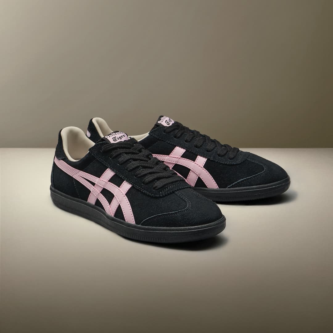 Кроссовки Onitsuka Tiger Tokuten Лоу-топы Кеды немецкой армии (GAT) Унисекс Черный розовый - изображение 8