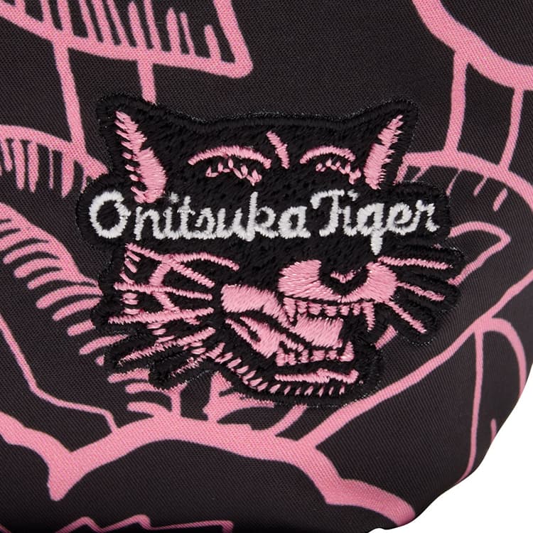 Поясная сумка Onitsuka Tiger Полиэстеровая ткань Поясная сумка (бандана) Унисекс Розовый и Черный - изображение 4
