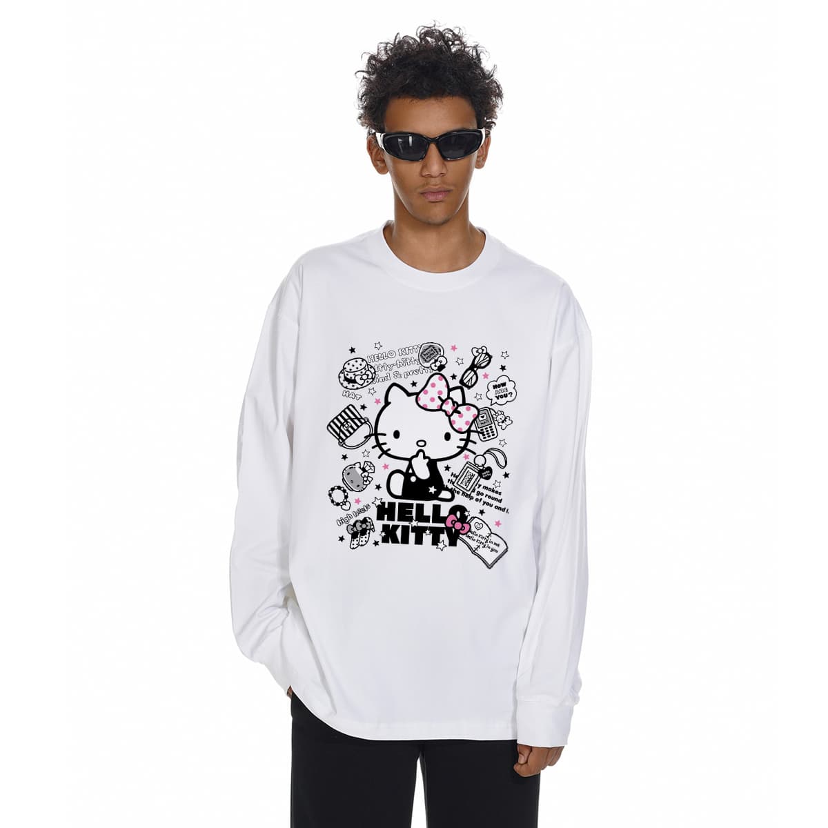 Футболка Sanrio x Hello Kitty Рубашка унисекс Hello Kitty T - изображение 5