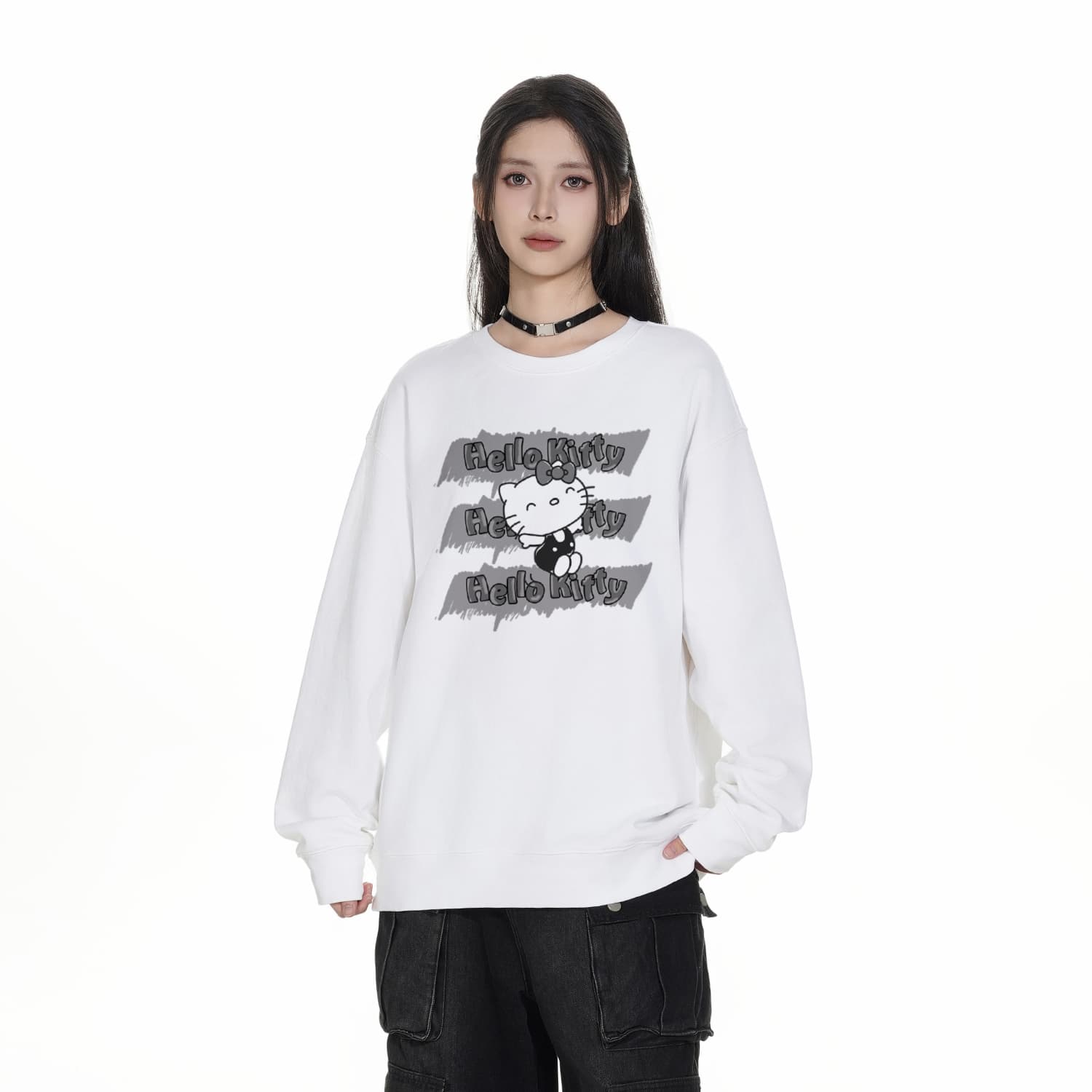 Худи Sanrio x Hello Kitty SS25 Толстовка Унисекс - изображение 3