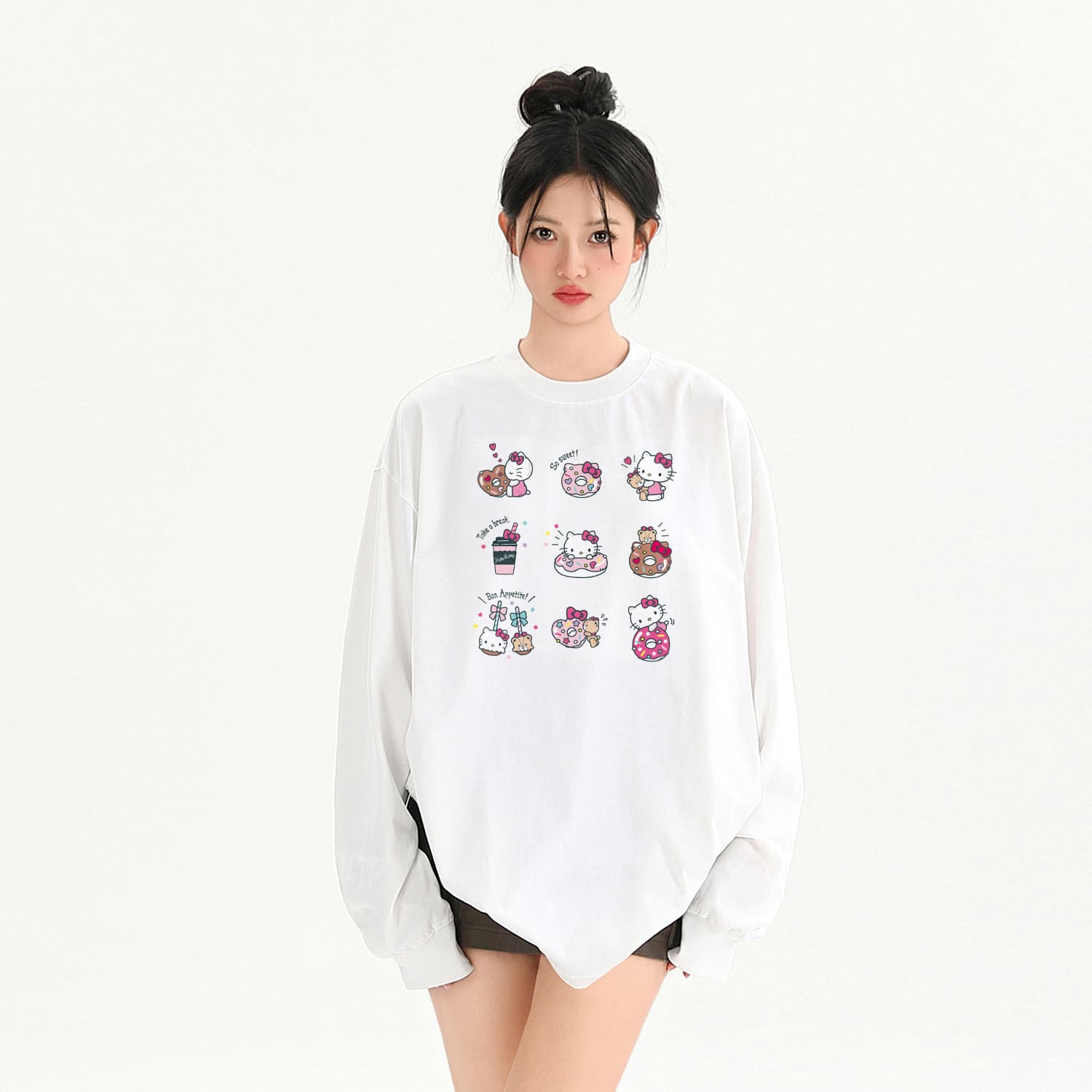 Футболка Sanrio x Hello Kitty Хелло Китти SS25 T Рубашка Унисекс - изображение 4