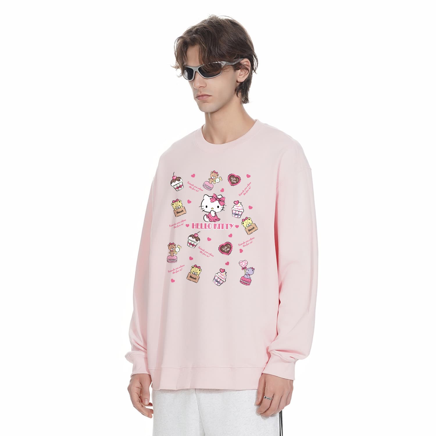 Худи Sanrio x Hello Kitty Hello Kitty Dessert Baking SS25 Худи-ханьфу Унисекс - изображение 6