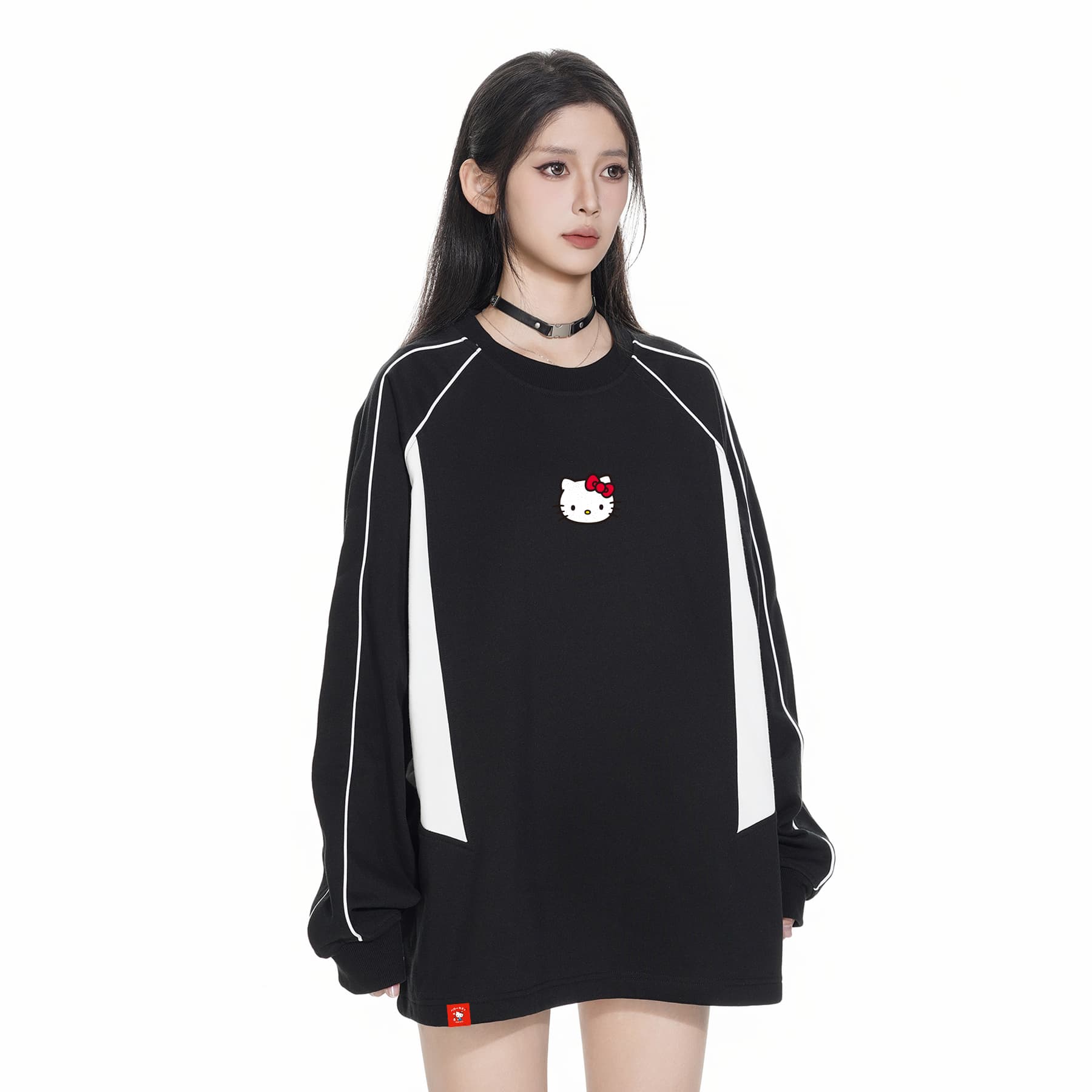 Худи Санрио Hello Kitty Black Унисекс Толстовки - изображение 4
