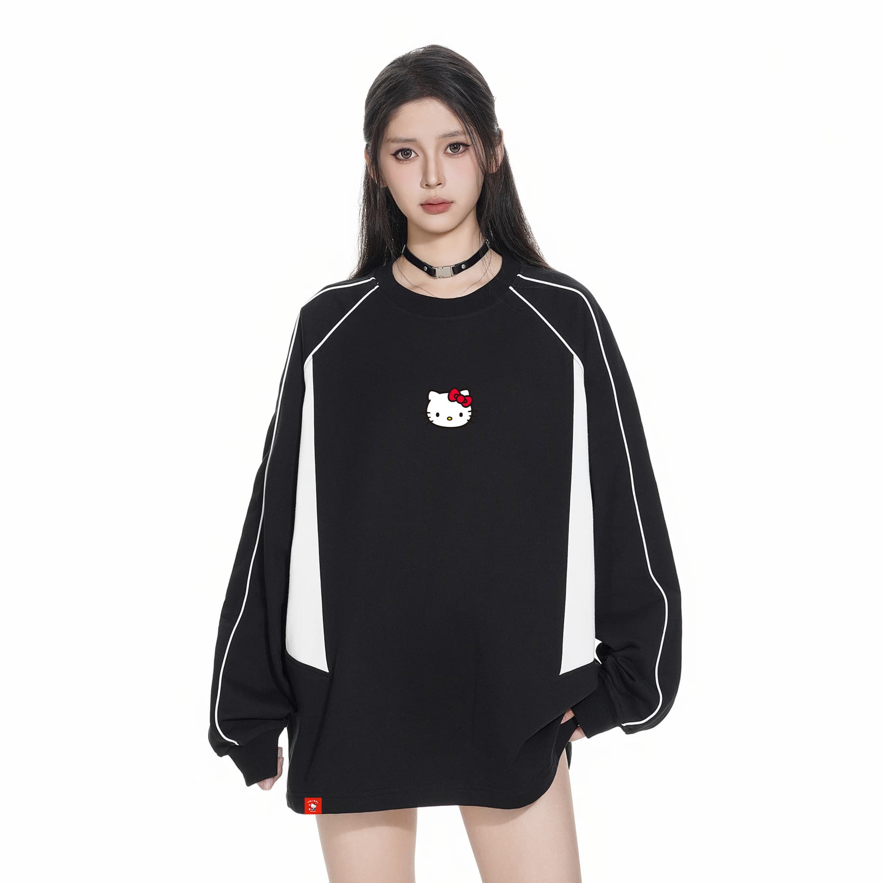 Худи Санрио Hello Kitty Black Унисекс Толстовки - изображение 3